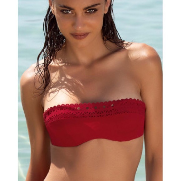 Lise Charmel Ajourage Couture Bandeau Swim Top 32B Cobalt - Picture 5 of 5